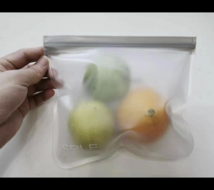 Reusable Leakproof Silicone Ziplock Food Bag photo review